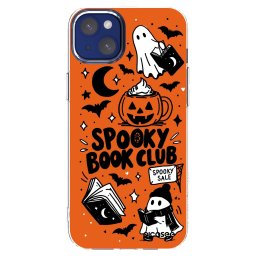 Átlátszó szilikon tok az alábbi mobiltelefonokra Apple iPhone 14 Plus - Spooky book club