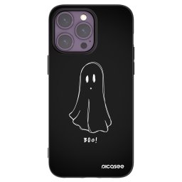 Fekete szilikon tok az alábbi mobiltelefonokra Apple iPhone 14 Pro Max - Ghost 2