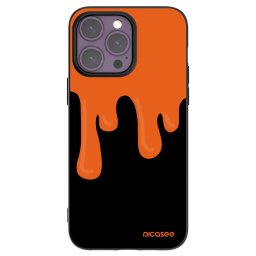Fekete szilikon tok az alábbi mobiltelefonokra Apple iPhone 14 Pro Max - Orange spooky