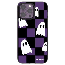 Fekete szilikon tok az alábbi mobiltelefonokra Apple iPhone 14 Pro Max - Ghosts