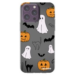 Átlátszó szilikon tok az alábbi mobiltelefonokra Apple iPhone 14 Pro Max - Spooky crew