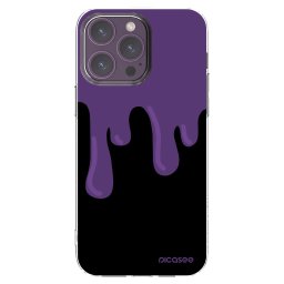 Átlátszó szilikon tok az alábbi mobiltelefonokra Apple iPhone 14 Pro Max - Purple spooky