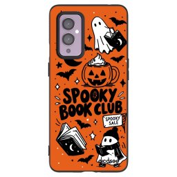 Fekete szilikon tok az alábbi mobiltelefonokra OnePlus 9 - Spooky book club