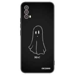 Fekete szilikon tok az alábbi mobiltelefonokra Motorola Moto E40 - Ghost 2