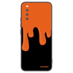Fekete szilikon tok az alábbi mobiltelefonokra Sony Xperia 10 III - Orange spooky