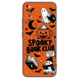 Fekete szilikon tok az alábbi mobiltelefonokra Sony Xperia 10 III - Spooky book club