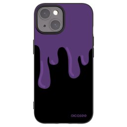 Fekete szilikon tok az alábbi mobiltelefonokra Apple iPhone 15 - Purple spooky