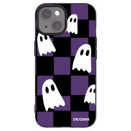 Fekete szilikon tok az alábbi mobiltelefonokra Apple iPhone 15 - Ghosts
