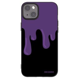 Fekete szilikon tok az alábbi mobiltelefonokra Apple iPhone 15 Plus - Purple spooky