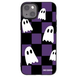 Fekete szilikon tok az alábbi mobiltelefonokra Apple iPhone 15 Plus - Ghosts
