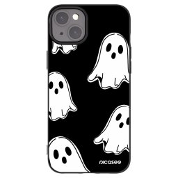 Fekete szilikon tok az alábbi mobiltelefonokra Apple iPhone 15 Plus - Black ghosts