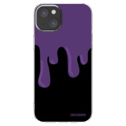 Átlátszó szilikon tok az alábbi mobiltelefonokra Apple iPhone 15 Plus - Purple spooky