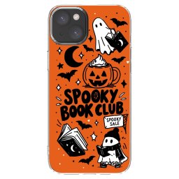 Átlátszó szilikon tok az alábbi mobiltelefonokra Apple iPhone 15 Plus - Spooky book club