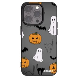 Fekete szilikon tok az alábbi mobiltelefonokra Apple iPhone 15 Pro - Spooky crew