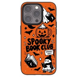 Fekete szilikon tok az alábbi mobiltelefonokra Apple iPhone 15 Pro - Spooky book club