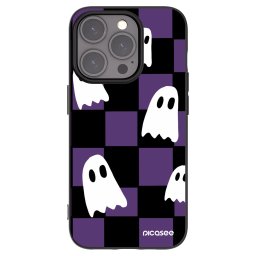 Fekete szilikon tok az alábbi mobiltelefonokra Apple iPhone 15 Pro - Ghosts