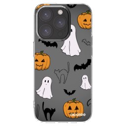 Átlátszó szilikon tok az alábbi mobiltelefonokra Apple iPhone 15 Pro - Spooky crew