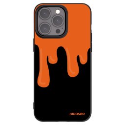 Fekete szilikon tok az alábbi mobiltelefonokra Apple iPhone 15 Pro Max - Orange spooky