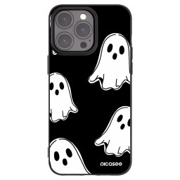 Fekete szilikon tok az alábbi mobiltelefonokra Apple iPhone 15 Pro Max - Black ghosts