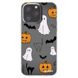 Átlátszó szilikon tok az alábbi mobiltelefonokra Apple iPhone 15 Pro Max - Spooky crew