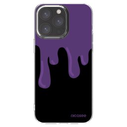 Átlátszó szilikon tok az alábbi mobiltelefonokra Apple iPhone 15 Pro Max - Purple spooky