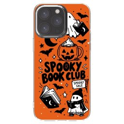 Átlátszó szilikon tok az alábbi mobiltelefonokra Apple iPhone 15 Pro Max - Spooky book club