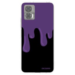 Átlátszó szilikon tok az alábbi mobiltelefonokra Motorola Edge 30 Neo - Purple spooky