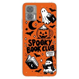 Átlátszó szilikon tok az alábbi mobiltelefonokra Motorola Edge 30 Neo - Spooky book club