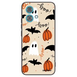 Fekete szilikon tok az alábbi mobiltelefonokra Motorola Edge 40 Neo - Halloween 26