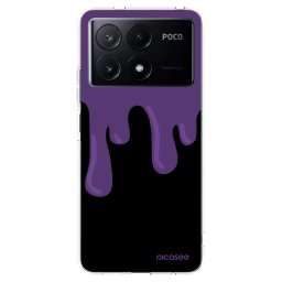 Átlátszó szilikon tok az alábbi mobiltelefonokra Xiaomi Poco X6 Pro - Purple spooky