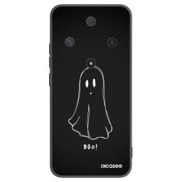 Fekete szilikon tok az alábbi mobiltelefonokra Honor Magic6 Lite 5G - Ghost 2
