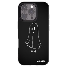 Fekete szilikon tok az alábbi mobiltelefonokra Apple iPhone 16 Pro - Ghost 2