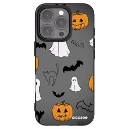 Fekete szilikon tok az alábbi mobiltelefonokra Apple iPhone 16 Pro - Spooky crew