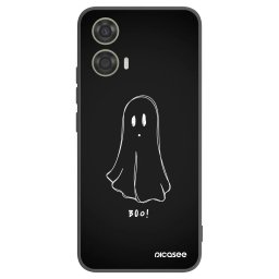 Fekete szilikon tok az alábbi mobiltelefonokra Motorola Moto G24 - Ghost 2