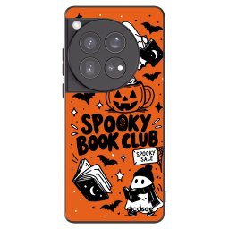 Fekete szilikon tok az alábbi mobiltelefonokra OnePlus 12 5G - Spooky book club