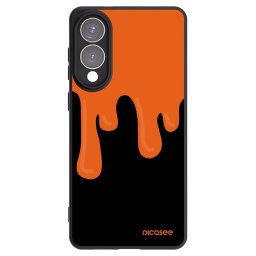 Fekete szilikon tok az alábbi mobiltelefonokra Samsung Galaxy S25 Edge 5G - Orange spooky