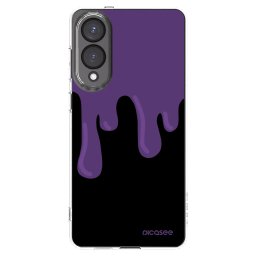 Átlátszó szilikon tok az alábbi mobiltelefonokra Samsung Galaxy S25 Edge 5G - Purple spooky