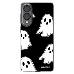 Átlátszó szilikon tok az alábbi mobiltelefonokra Samsung Galaxy S25 Edge 5G - Black ghosts