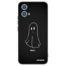 Fekete szilikon tok az alábbi mobiltelefonokra Motorola Moto G34 5G - Ghost 2