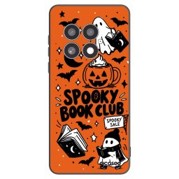 Fekete szilikon tok az alábbi mobiltelefonokra OnePlus 13 5G - Spooky book club