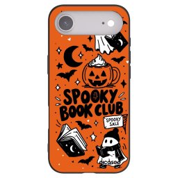 Fekete szilikon tok az alábbi mobiltelefonokra Apple iPhone Air - Spooky book club