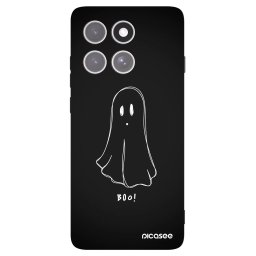 Fekete szilikon tok az alábbi mobiltelefonokra Motorola Edge 60 Pro - Ghost 2