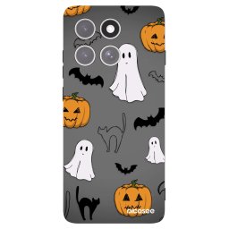 Fekete szilikon tok az alábbi mobiltelefonokra Motorola Edge 60 Pro - Spooky crew