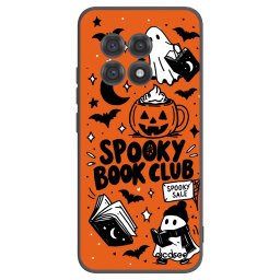 Fekete szilikon tok az alábbi mobiltelefonokra OnePlus 13R 5G - Spooky book club