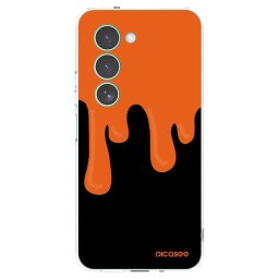 Átlátszó szilikon tok az alábbi mobiltelefonokra Xiaomi Redmi 15 5G - Orange spooky
