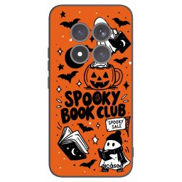 Fekete szilikon tok az alábbi mobiltelefonokra Xiaomi Redmi Note 15 Pro+ - Spooky book club