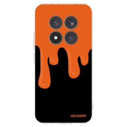 Átlátszó szilikon tok az alábbi mobiltelefonokra Xiaomi Redmi Note 15 Pro+ - Orange spooky