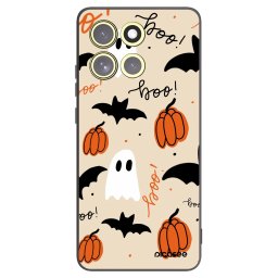 Fekete szilikon tok az alábbi mobiltelefonokra Motorola Moto G86 Power 5G - Halloween 26