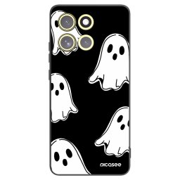 Fekete szilikon tok az alábbi mobiltelefonokra Motorola Moto G86 Power 5G - Black ghosts