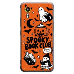 Fekete szilikon tok az alábbi mobiltelefonokra Samsung Galaxy XCover 7 - Spooky book club